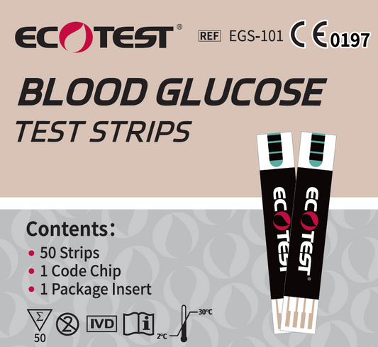 Bloedglucose Teststrips + Lancetten - 50 Stuks - Nauwkeurige Meting Thuis